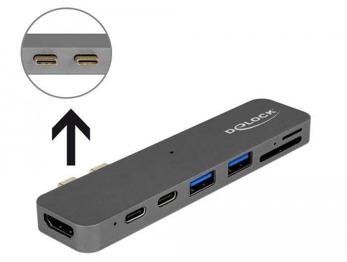 Delock 87740 na problem niedoboru portów w MacBooku