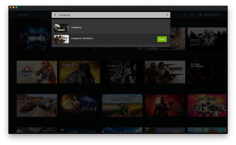 Interfejs GeForce NOW został przeprojektowany