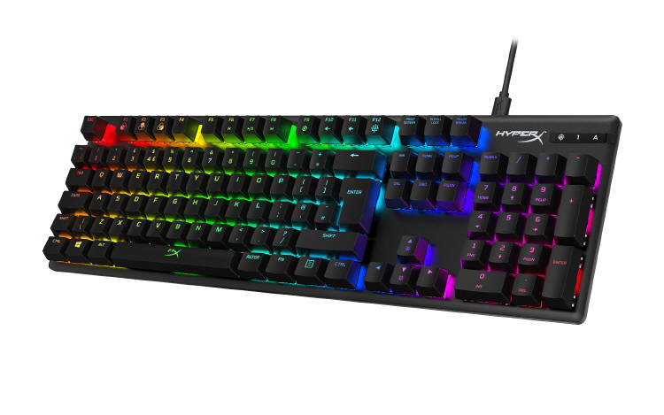 Przełączniki HyperX w mechanicznej klawiaturze Alloy Origins