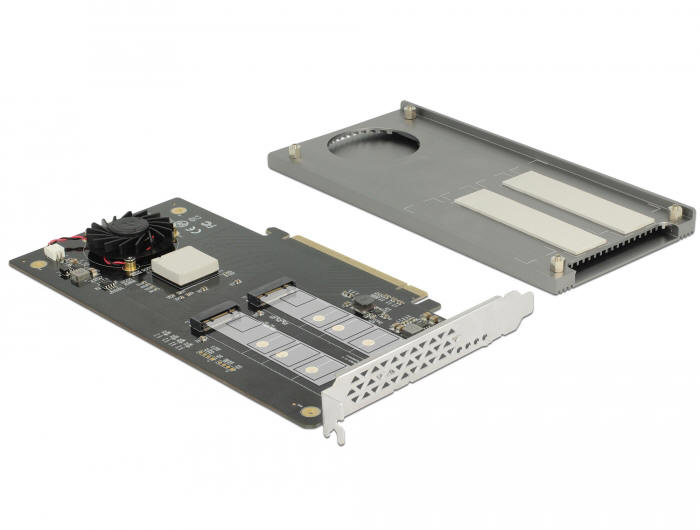 Delock 89961 - adapter dla dwóch dysków SSD M.2