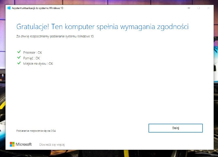 Windows 10 May 2019 Update 1903 do pobrania