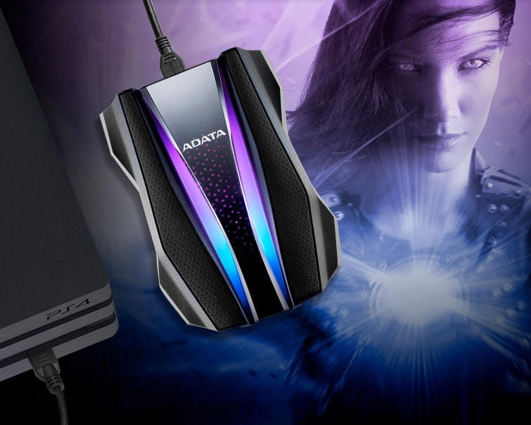 ADATA HD770G - zewnętrzny dysk z podświetleniem RGB