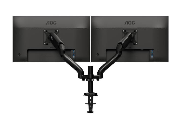 AOC rozszerza ofert o uchwyty monitorowe