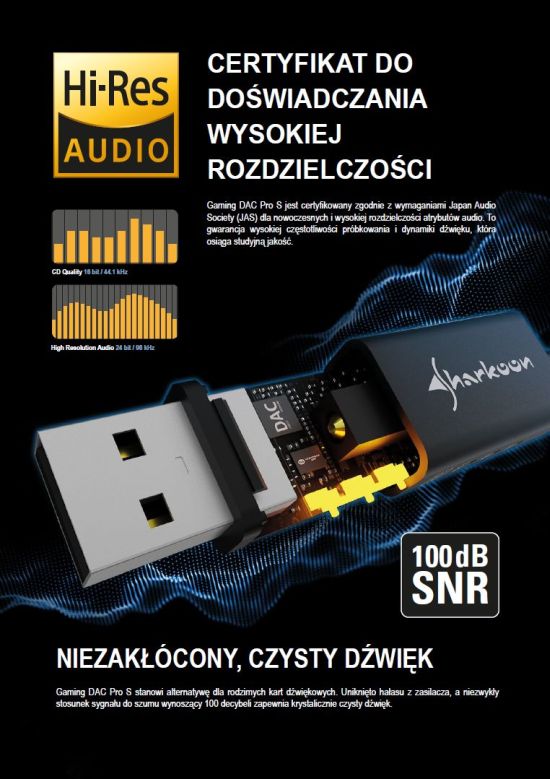 Sharkoon Gaming DAC Pro S – zewntrzna karta muzyczna