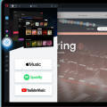 Obrazek Opera ze Spotify, Apple Music i YouTube w pasku bocznym
