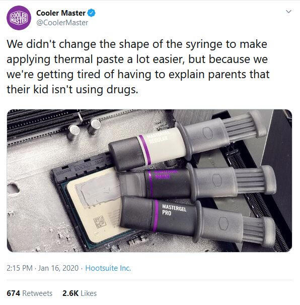 Cooler Master - To pasty termoprzewodzące, a nie dragi...