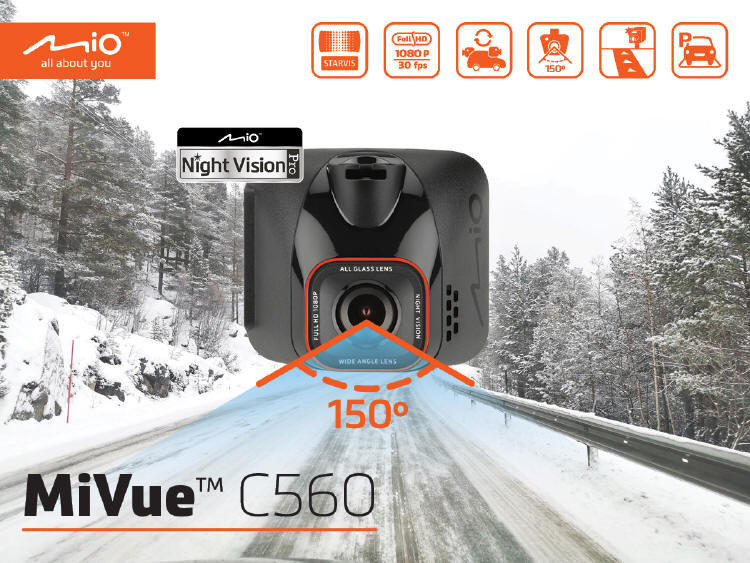 Mio MiVue C560 - 7 stopni jasnoci obrazu