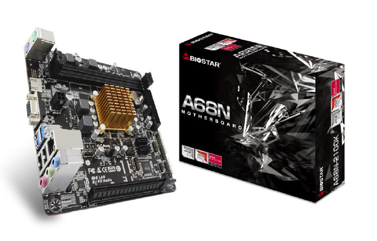 BIOSTAR SoC A68N-2100K z Procesorem AMD Dual Core