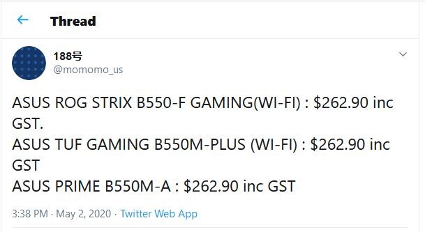 Płyty główne z chipsetem AMD B550 zbliżone cenowo do B450?