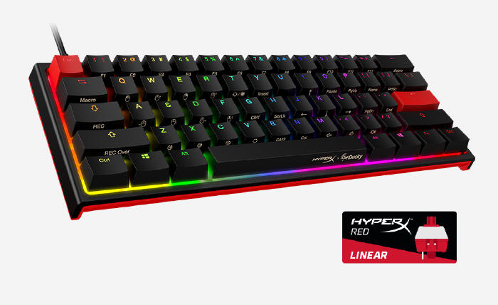 HyperX Ducky z przełącznikami HyperX Red