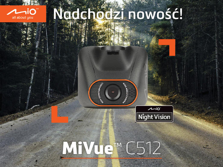 Mio MiVue C512- nowy standard wśród tańszych wideorejestratorów