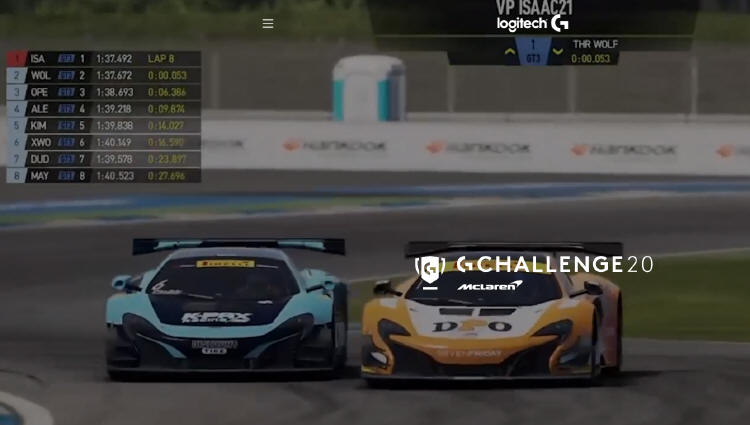 Logitech G ogasza Logitech McLaren G Challenge 2020