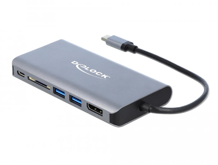 Delock 87683 - stacja dokująca 4K z interfejsem USB-C