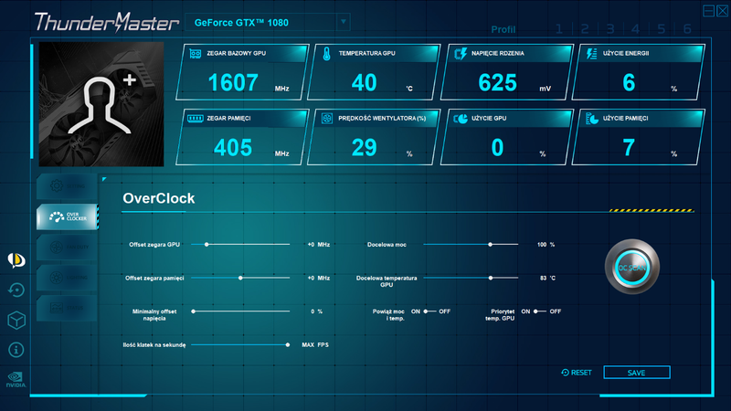 ThunderMaster - sam podkręci kartę graficzną