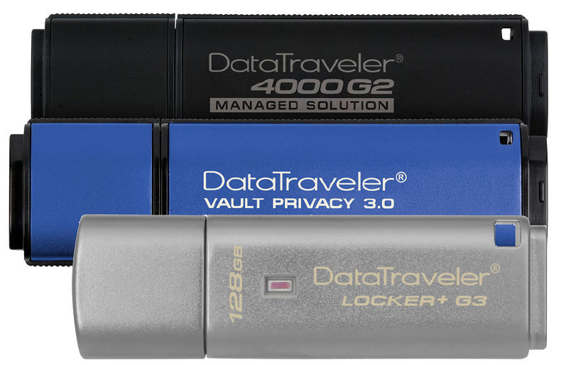 Kingston DataTravele - Szyfrowane pamięci flash USB 128 GB