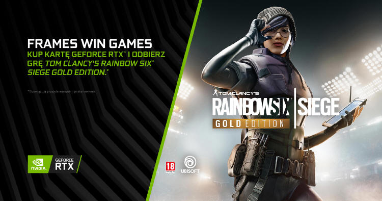 Tom Clancy’s Rainbow Six Siege w pakiecie z kartami GeForce RTX