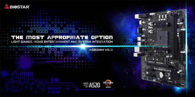 BIOSTAR - Micro-ATX A520MH V6.0