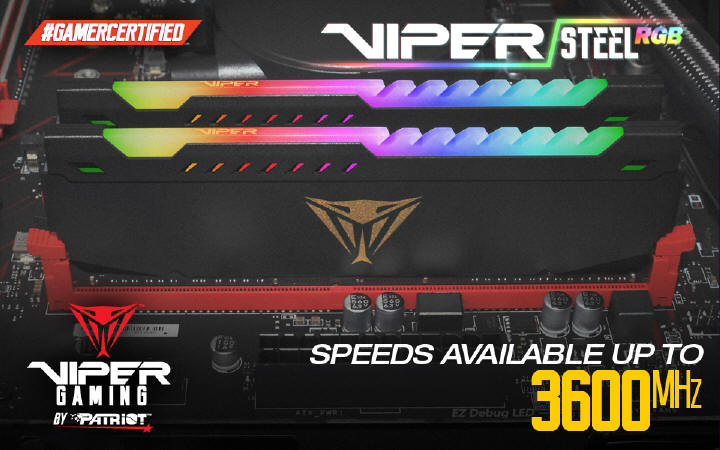 VIPER GAMING prezentuje moduy VIPER STEEL z podwietleniem RGB