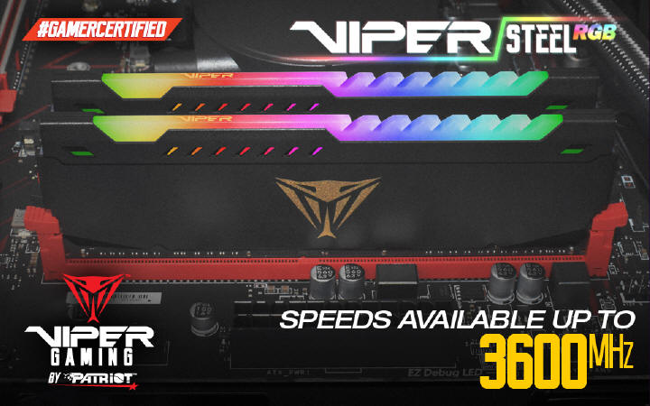 VIPER GAMING prezentuje moduły VIPER STEEL z podświetleniem RGB