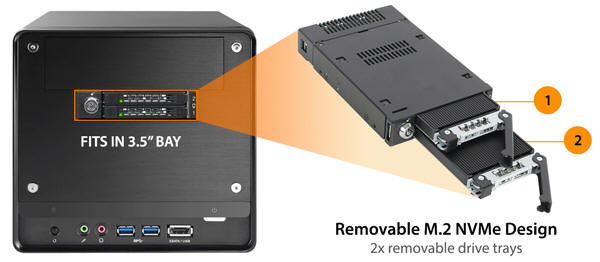 Icy Dock ToughArmor MB834M2K-B
