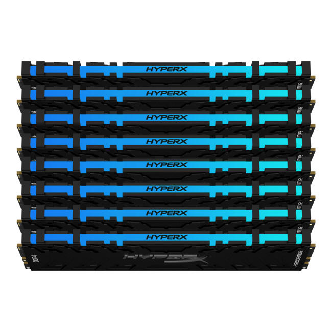 HyperX Predator DDR4 RGB i FURY DDR4 RGB opojemnoci do 256 GB