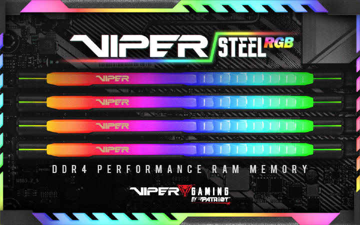 VIPER GAMING prezentuje moduły VIPER STEEL z podświetleniem RGB