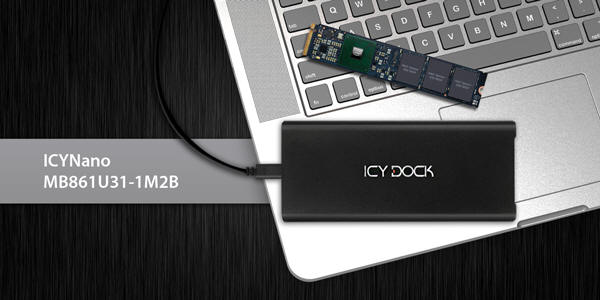 Icy Dock MB861U31-1M2B - zewntrzna kiesze na SSD M.2