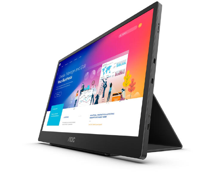 AOC 16T2 - przenony monitor z 10-punktowym panelem dotykowym