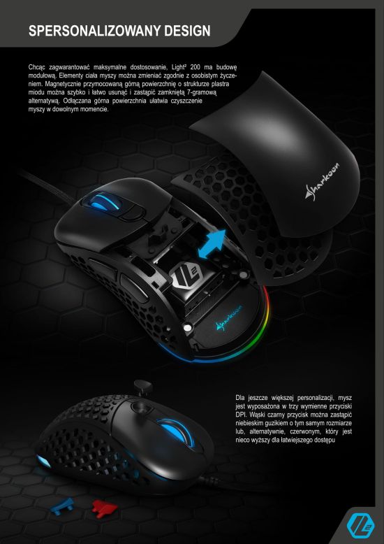 Sharkoon Light²200 – mysz do gier lżejsza niż piórko