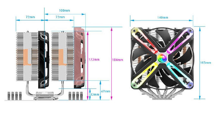 Zalman CNPS20X - Twin Tower i 300W TDP