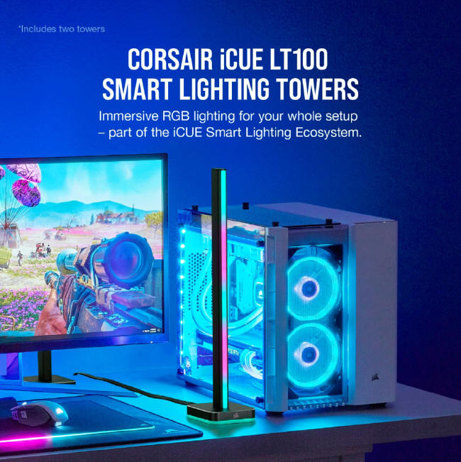 CORSAIR iCUE LT100 - nowe oświetlenie ambientowe