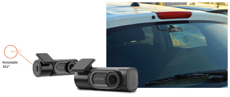 Mio MiVue A50 - tylna kamera z technologią Night Vision Pro