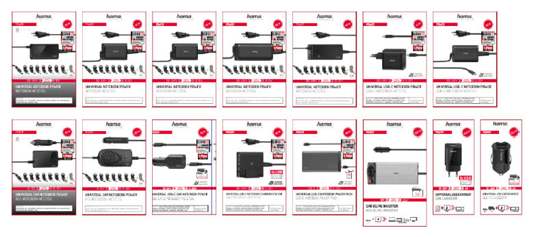 HAMA - nowa seria zasilaczy do notebookw