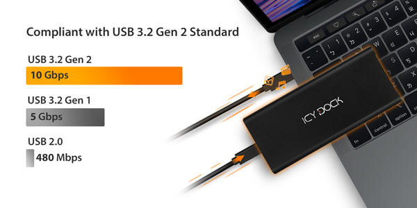 Icy Dock MB861U31-1M2B - zewnętrzna kieszeń na SSD M.2