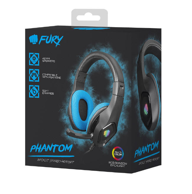 Fury Phantom - efektowne i niedrogie słuchawki dla graczy