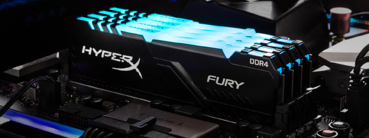 HyperX przedstawia nowe moduły pamięci FURY DDR4 RGB
