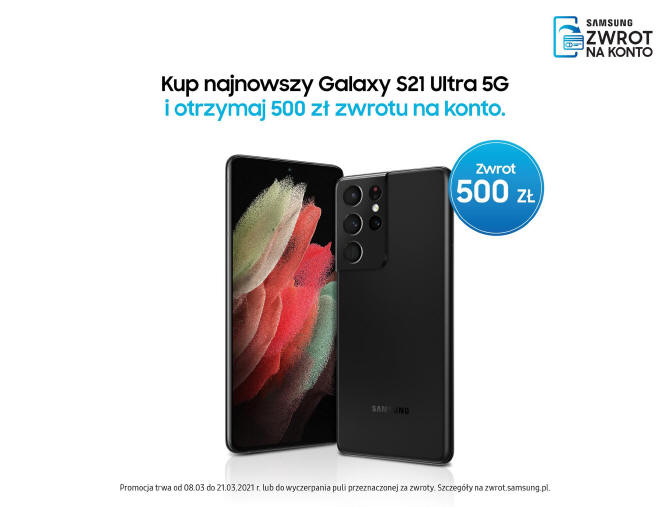 Promocja Samsung Cashback przy zakupie urządzeń Galaxy