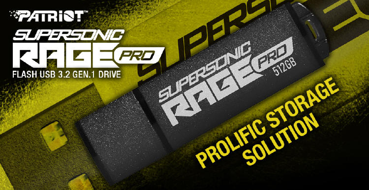 PATRIOT prezentuje Supersonic Rage Pro USB 3.2 Gen. 1