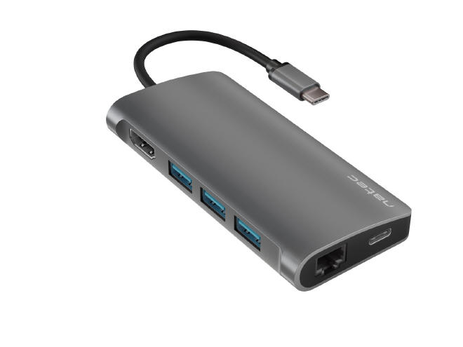 Natec Fowler 2 - lekki, wielofunkcyjny adapter USB-C