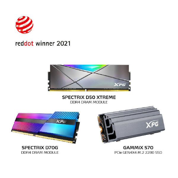 Produkty od XPG z nagrodą Red Dot Award 2021