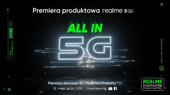 Polska premiera smartfonu realme 8 5G