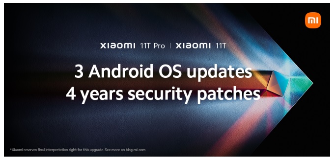 Nadchodzca seria Xiaomi 11T otrzyma trzy aktualizacje Androida