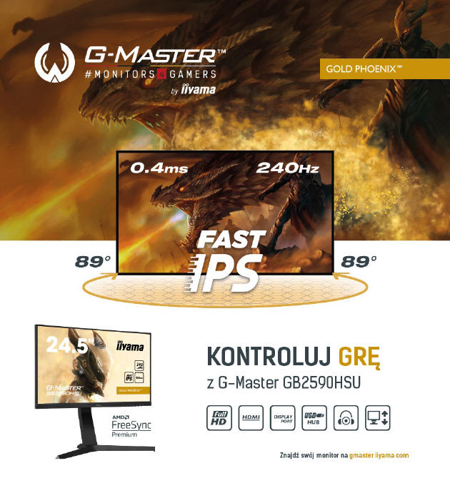 iiyama G-Master GB2590HSU-B1 Gold Phoenix