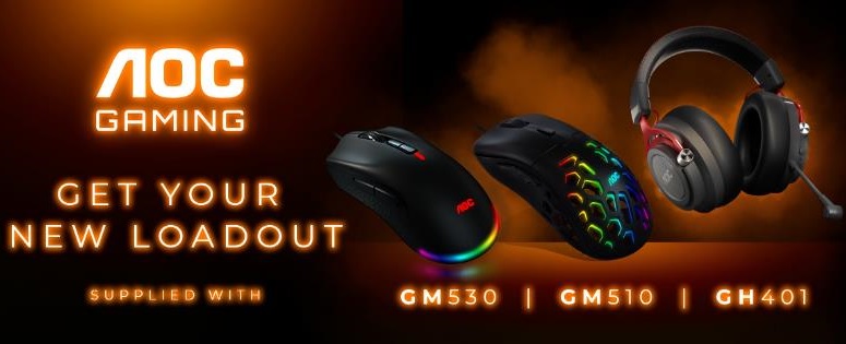 AOC GAMING - nowe myszy oraz bezprzewodowy zestaw słuchawkowy