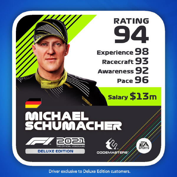 F1 2021 Deluxe Driver - dodatkowa zawartość cyfrowa