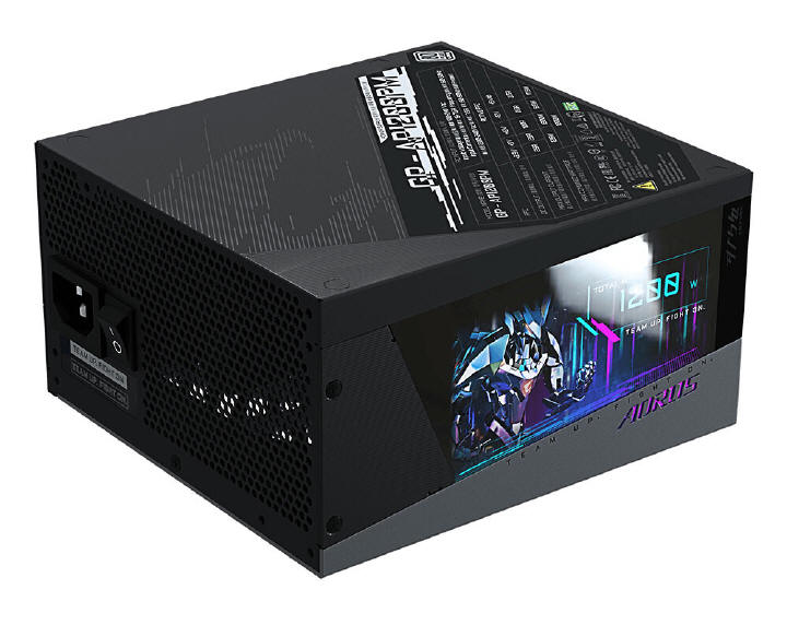 Gigabyte AORUS P1200W - zasilacz z wyświetlaczem