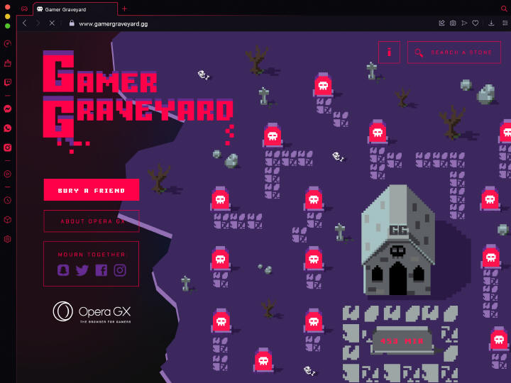 Opera GX otwiera pierwszy na świecie cmentarz w …..Metawersie