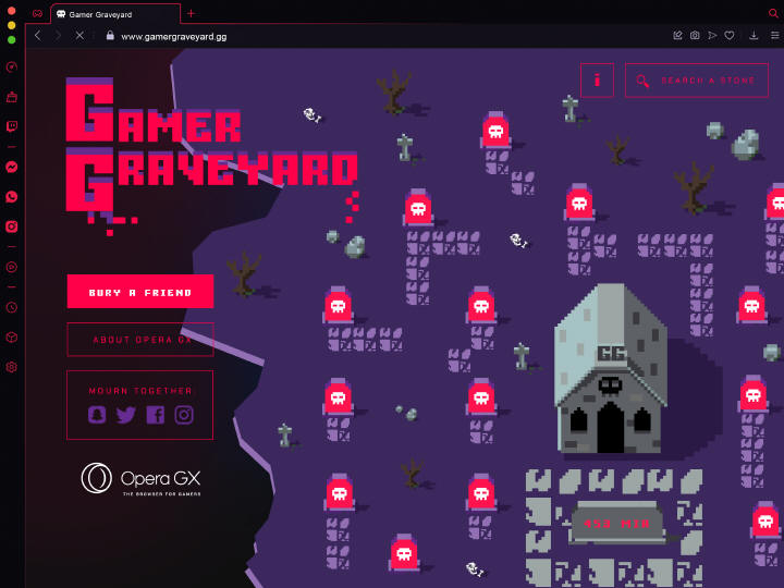 Opera GX otwiera pierwszy na wiecie cmentarz w …..Metawersie