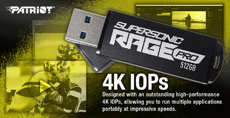 PATRIOT prezentuje Supersonic Rage Pro USB 3.2 Gen. 1