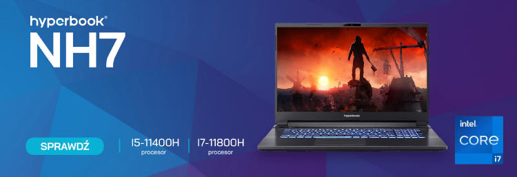 Hyperbook - Laptopy NH5 i NH7 z kartami RTX 3050 Ti i RTX 3050